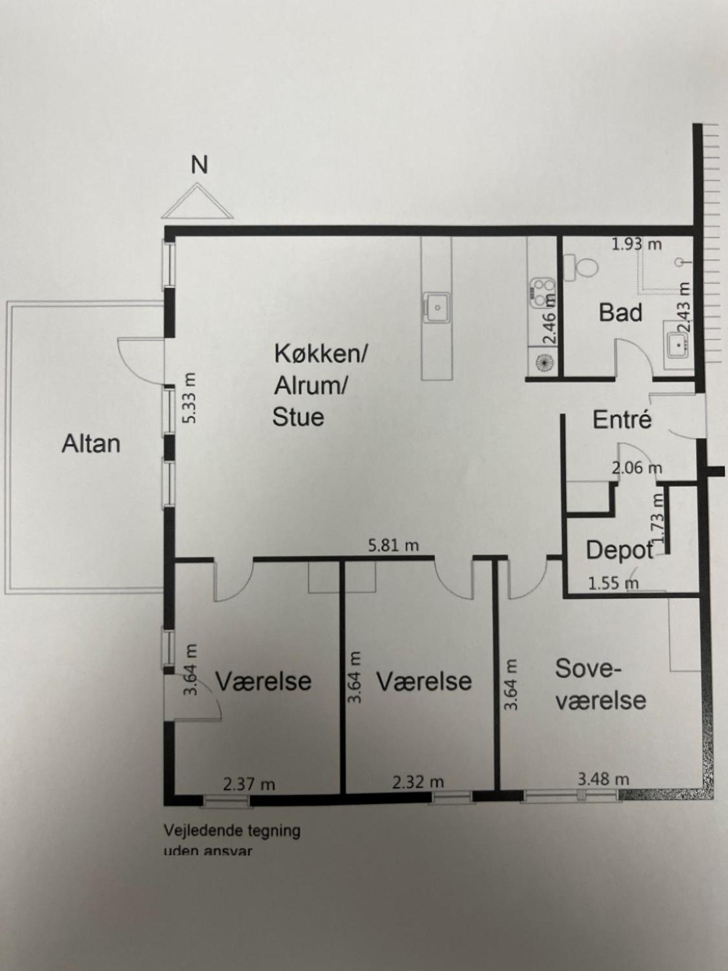 Charming Aalborg Apartment With Parking Екстер'єр фото